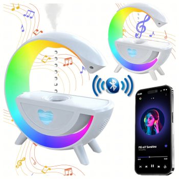   Antigravitációs légpárásító RGB lámpával és Bluetooth hangszóróval