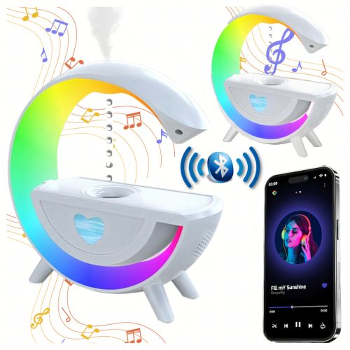 Antigravitációs légpárásító RGB lámpával és Bluetooth hangszóróval