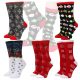 Karácsonyi pamut zokni színes 5 pár, 37-43