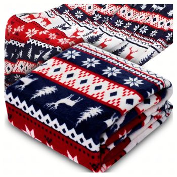   Vastag Téli Takaró Karácsonyra, Puha, Meleg Ajándékba Való 120x150 cm