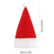 12 darabos, mikulás sapka alakú karácsonyi evőeszköztasak