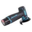 3"-os akkus sarokcsiszoló 12 V-os, kis teljesítményű, szénkefe nélküli akkumulátorral, 76 mm-es átmérővel
