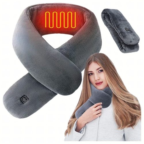 Fűthető téli sál elektromos, USB-vel, 3 üzemmód, hosszú üzemidő, mosható