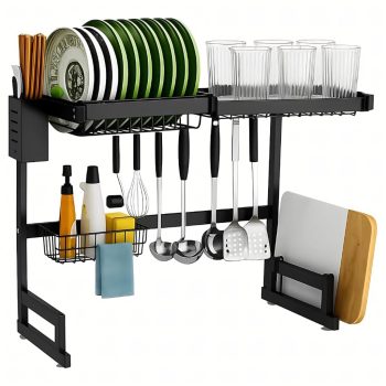 Kétszintes edényszárító tálcatartóval