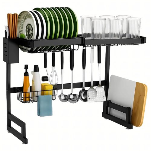 Kétszintes edényszárító tálcatartóval