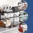 Kétszintes edényszárító tálcatartóval