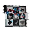 Habszőnyeg puzzle, 25 darabos, 3in1, 114x114x1 cm