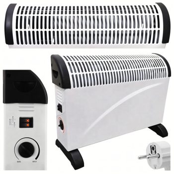   Elektromos konvektor fűtőberendezés 2000 W-os energiatakarékos termosztáttal