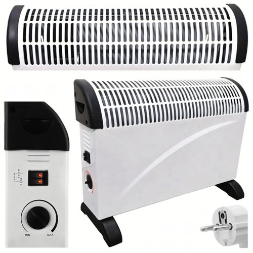 Elektromos konvektor fűtőberendezés 2000 W-os energiatakarékos termosztáttal