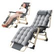 összecsukható kerti nyugágy párnával, szürke