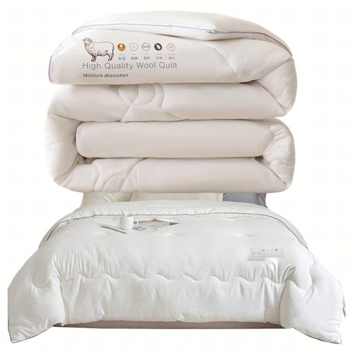 Gyapjúból Készült Téli Takaró, Meleg Téli Takaró Télre, Gyapjú, 200x220cm