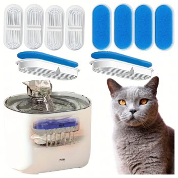   Csere szűrőkészlet  ivókutakhoz, kutya- és macskaitatókhoz, 8 db