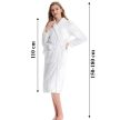 Meleg és puha női hotelszobai fürdőköpeny - fehér
