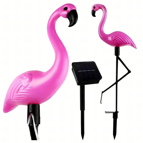 Napelemes Kerti Lámpa Flamingó  Dekorációval 53 cm