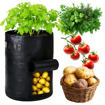   Zsákos virágcserép, ültetőzsák virágokhoz és zöldségekhez 34 x 35 cm