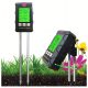 6 az 1-ben digitális talaj pH mérő és talajvizsgáló – nedvesség, hőmérséklet, fény és talajtermékenység mérő, forgatható kijelzővel