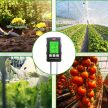 6 az 1-ben digitális talaj pH mérő és talajvizsgáló – nedvesség, hőmérséklet, fény és talajtermékenység mérő, forgatható kijelzővel