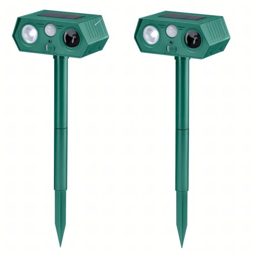 Ultrahangos napelemes vadriasztó, mozgásérzékelős 2 db/csomag