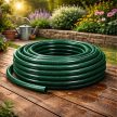 Behúzható kerti tömlő, 3 rétegű erős, rugalmas és tartós gumi, 30 m-es, 1/2"-os gumi