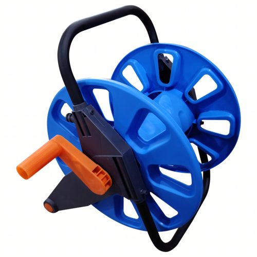 Kerti tömlőkocsi állvány, orsós dob, 50-60m