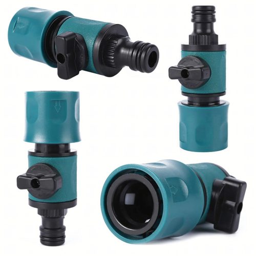 Gyorscsatlakozós kerti tömlőcsatlakozó szelepcsatlakozóval