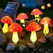 8 db Napelemes kerti gomba lámpák, LED 5,5 m