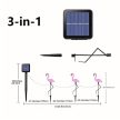 3db Napelemes Kerti Lámpa Flamingo LED Dekorációval