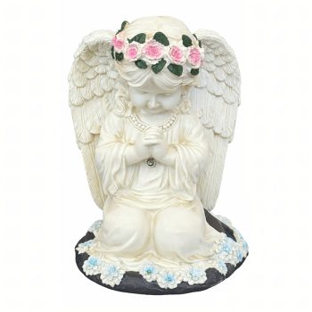 napelemes LED angyal szobor