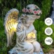 napelemes LED angyal szobor