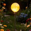 Napelemes kerti gömblámpák, vízálló, 4 db