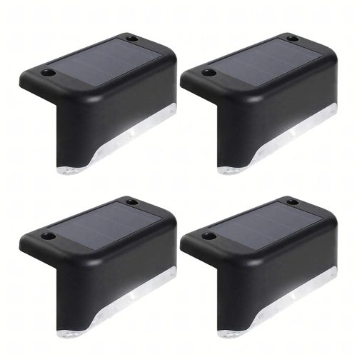 4db Vízálló Napelemes LED lámpa Kertbe, Teraszra, és Lépcsőre