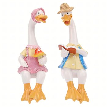 Dekoratív Kerti Dekoráció 2 db-os Kacsa Pár 