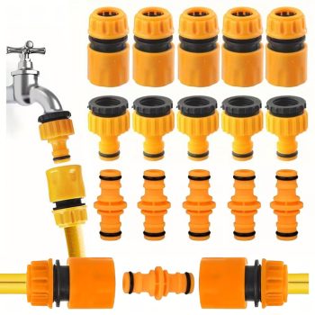   Kerti tömlő csapcsatlakozó készlet kerti öntözőcsatlakozókhoz 1/2 3/4"