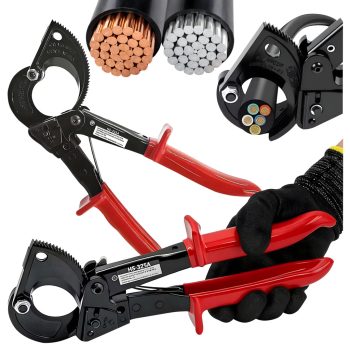 Racsnis ollós kábelvágó szigetelt vágó 240 mm2