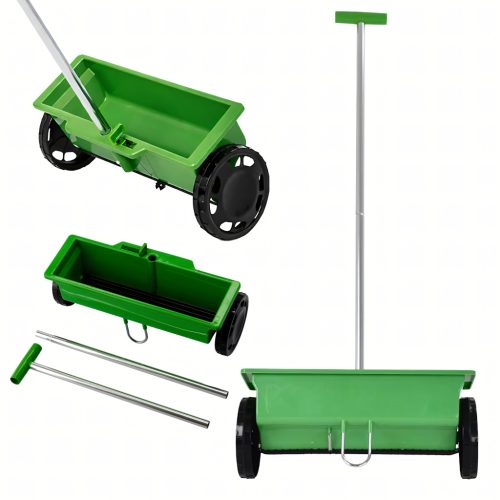 Kézi vetőgép, kerti szórógép fűmagokhoz, műtrágyához, homokhoz, sóhoz 6L