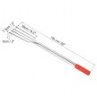Kerti gereblye fémkarmokkal gereblyézéshez és lazításhoz, 4 fog, 106 cm