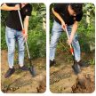 Teleszkópos kerti ásó 80-110 cm Összecsukható kerti ásó