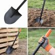 Erős Fém Ásó, Kerti Lapát Egyenes Fém Nyéllel 150 cm