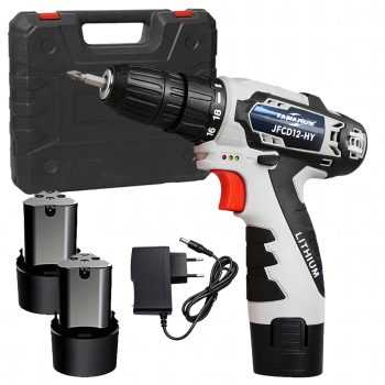   12 V-os akkus csavarhúzó készlet,  2 db 1,5 Ah-s akkumulátorral +tok