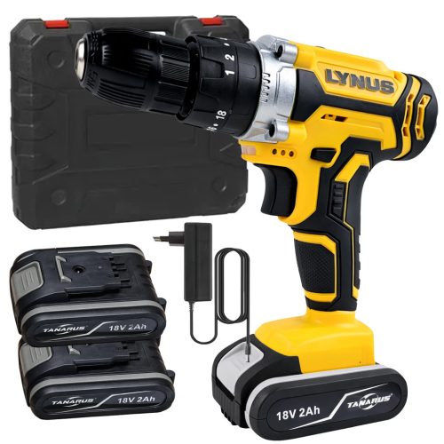 Akkus fúró-csavarhúzó  2xAku 18V 2 Ah + tok