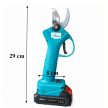 Akkus kerti metszőolló, elektromos ágnyíró, 2 akkumulátor, SK-5 acélpengés, vezeték nélküli, ergonomikus fogantyú, biztonsági zár