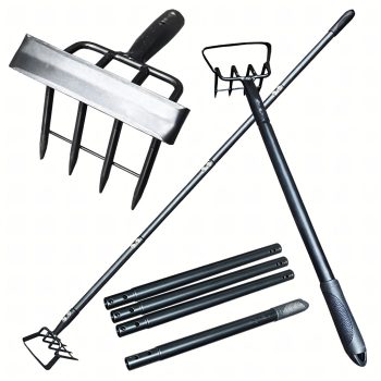   Kapa fémnyelű kerti gereblyével 4 részes, karmos kapa 160 cm