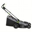 Elektromos fűnyíró, könnyű és erőteljes, nagy kosárral, 50 literes, 2400 W-os, 43 cm-es fűnyíráshoz