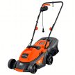 Elektromos fűnyíró, könnyű és erőteljes, nagy fűnyíráshoz, nagy kosárral, 35 literes, 1000 W-os