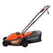 Elektromos fűnyíró, könnyű és erőteljes, nagy fűnyíráshoz, nagy kosárral, 35 literes, 1000 W-os