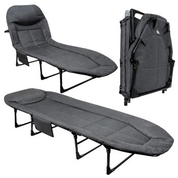   Összecsukható kempingágy, stabil  200 × 70 × 30 cm nyugágy, max 150kg