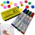 Filckészlet törölhető mágnestáblához, 4 szín, 12 mágnes, 1 szivacs