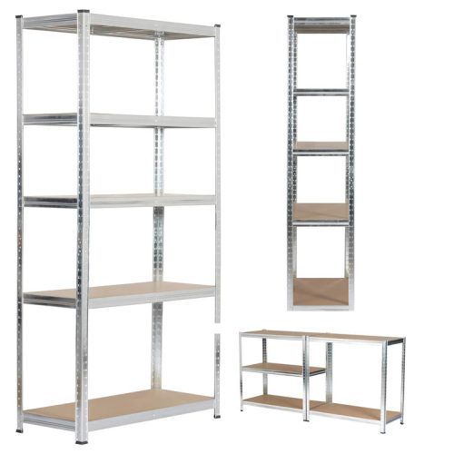 Fém tárolóállvány 180×90×40 cm, 875 kg teherbírás, két kisebb egységre osztható