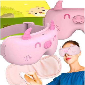   Szemmasszírozó melegítő alvómaszk gyerekeknek, akkumulátoros, 1000 mAh, 5W