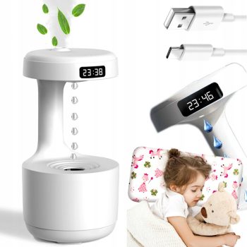   Antigravitációs diffúzor, párásító készülék, led kijelzővel, 800 ml